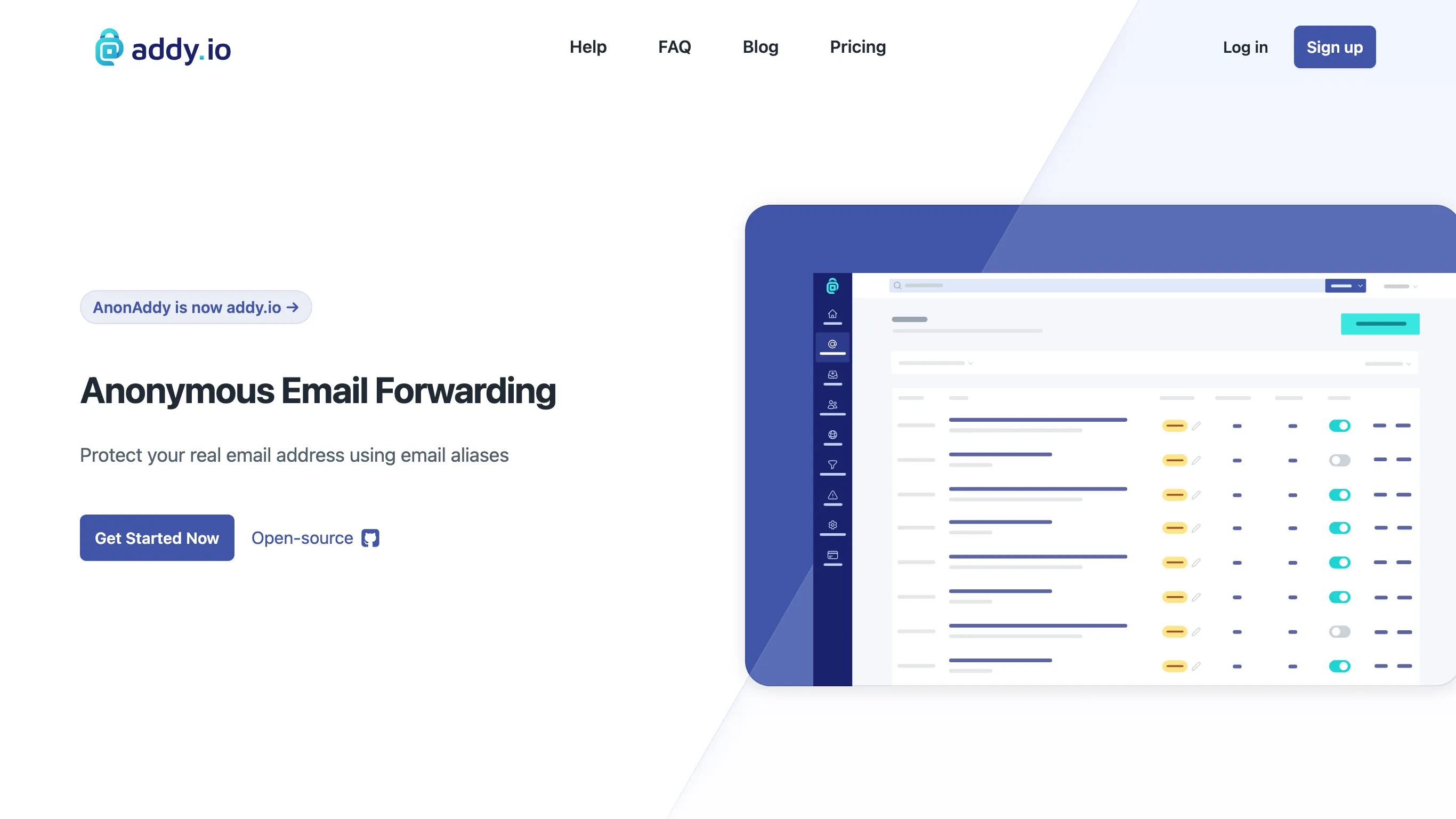 addy.io คือบริการอีเมล โอเพนซอร์ส