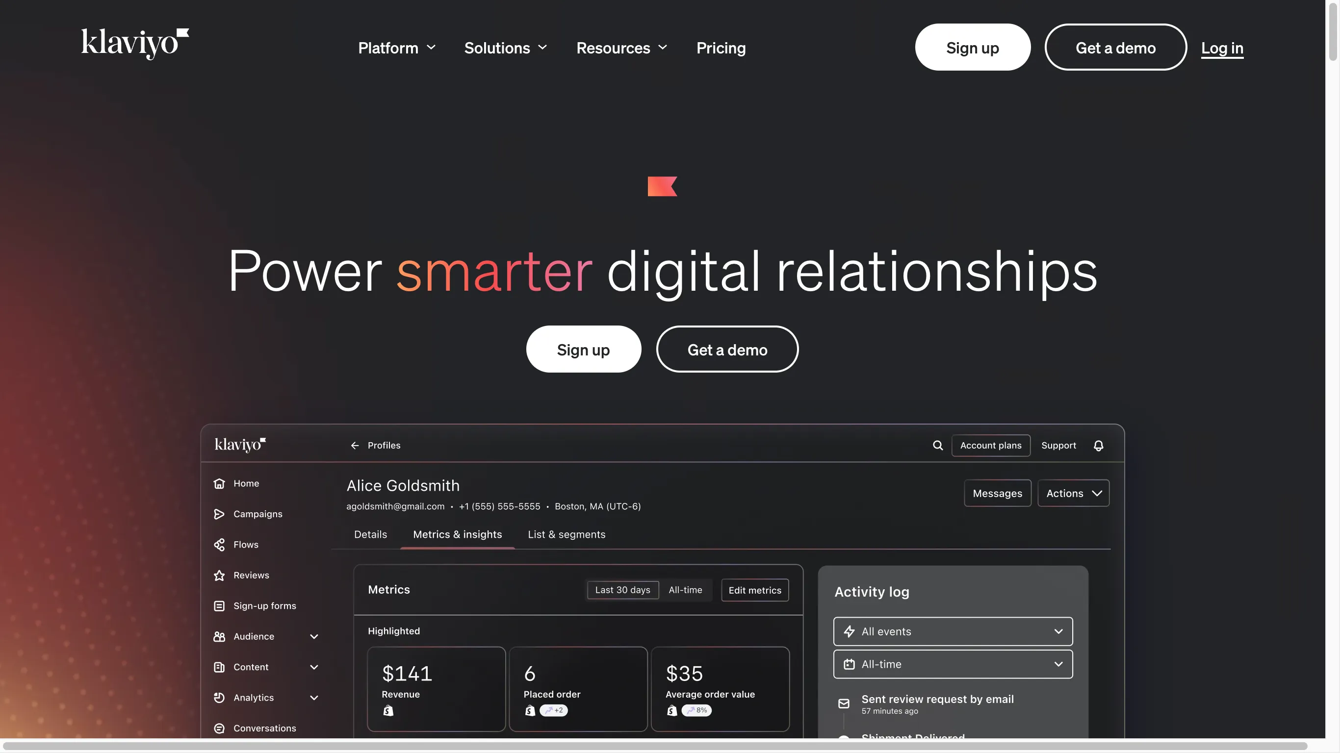 Klaviyo คือบริการอีเมล แหล่งปิด