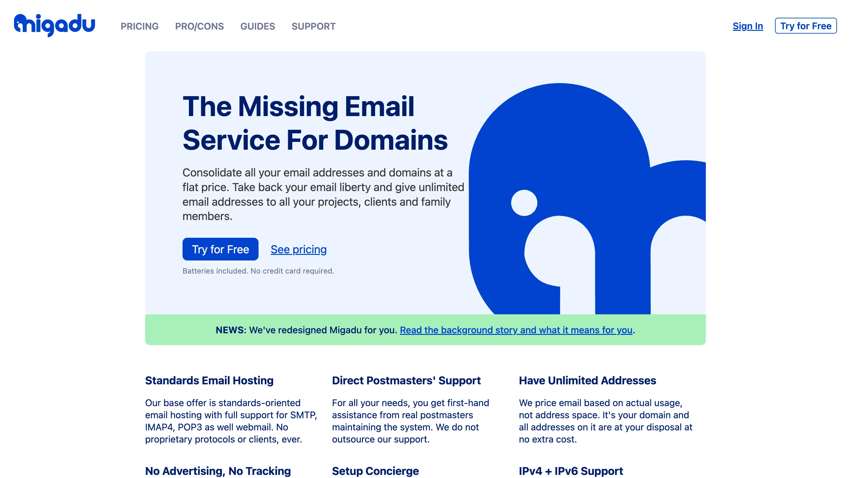 Migadu คือบริการอีเมล แหล่งปิด