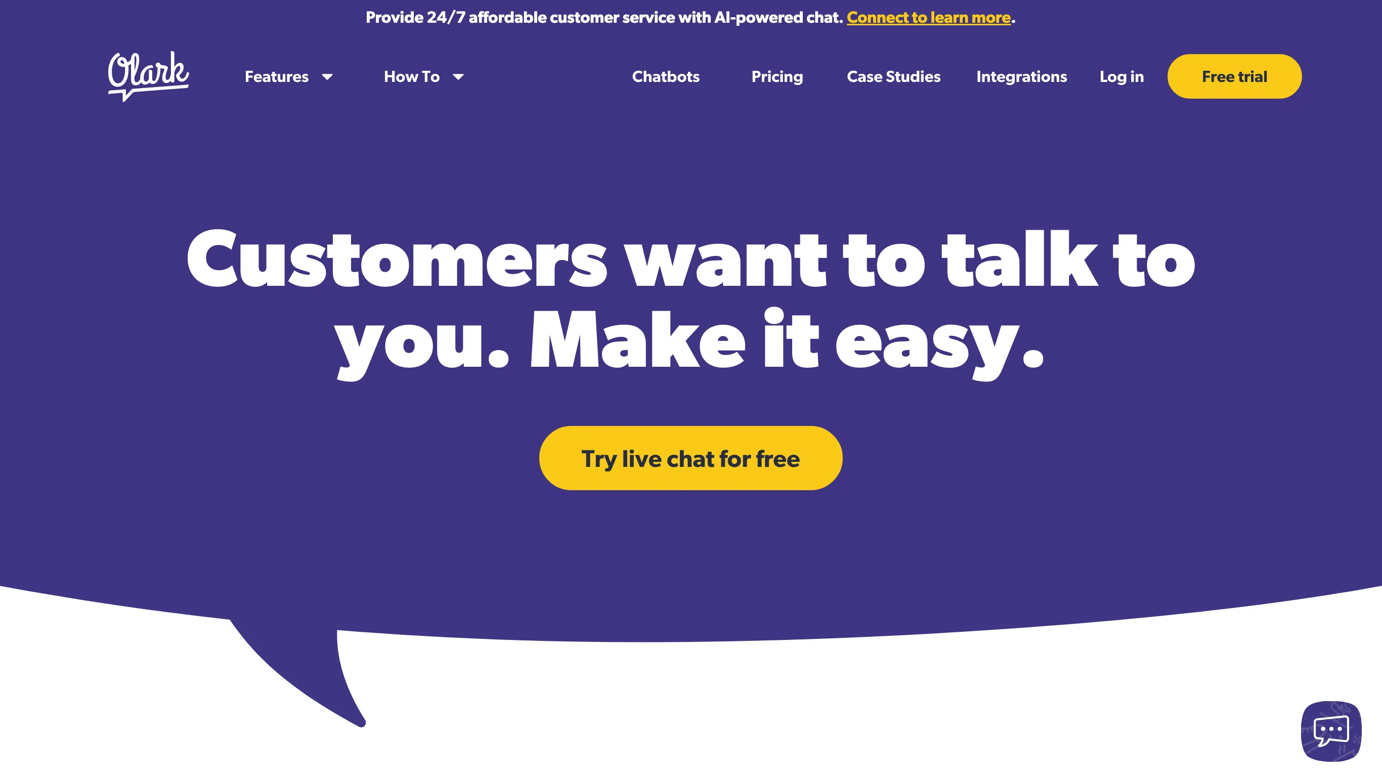 Olark คือบริการอีเมล แหล่งปิด