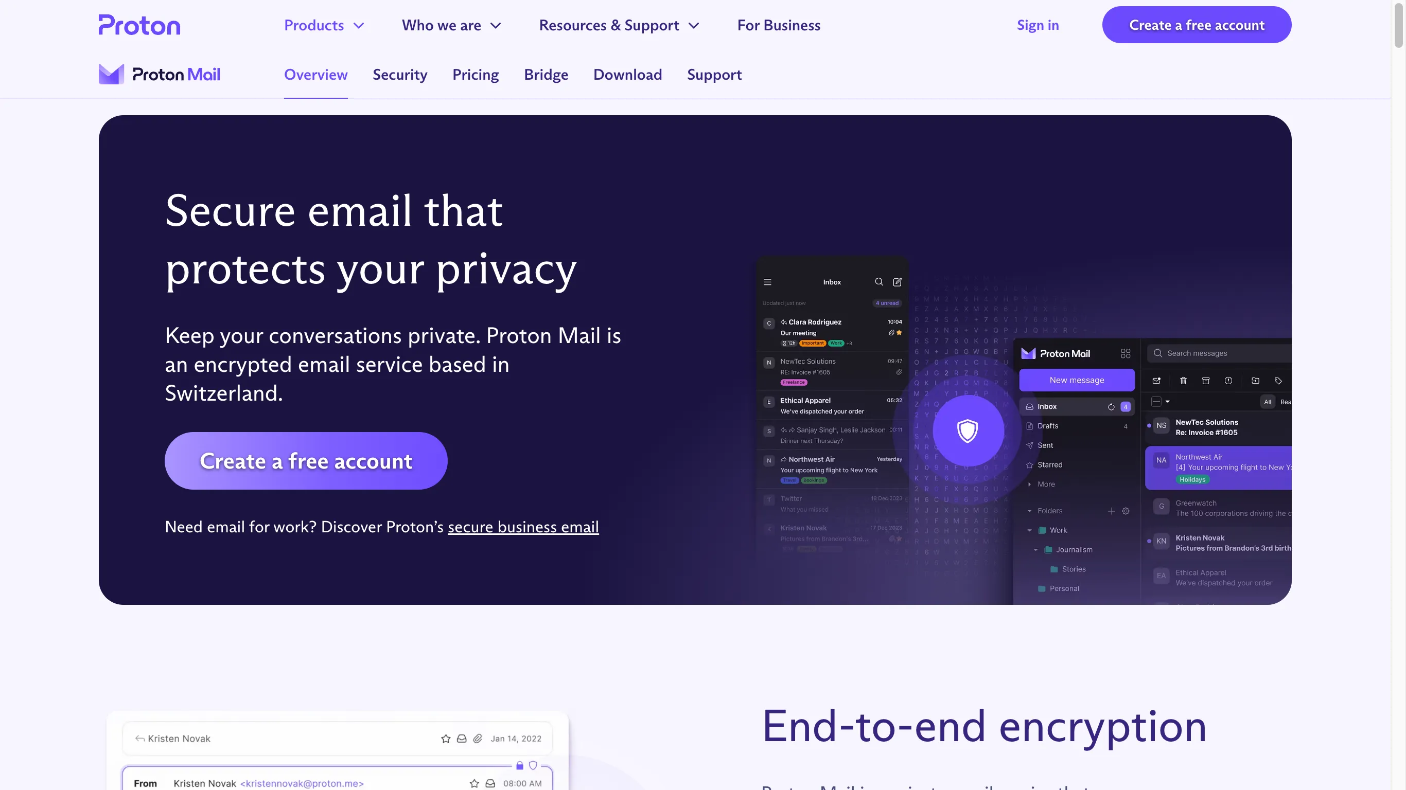 Proton Mail คือบริการอีเมล แหล่งปิด