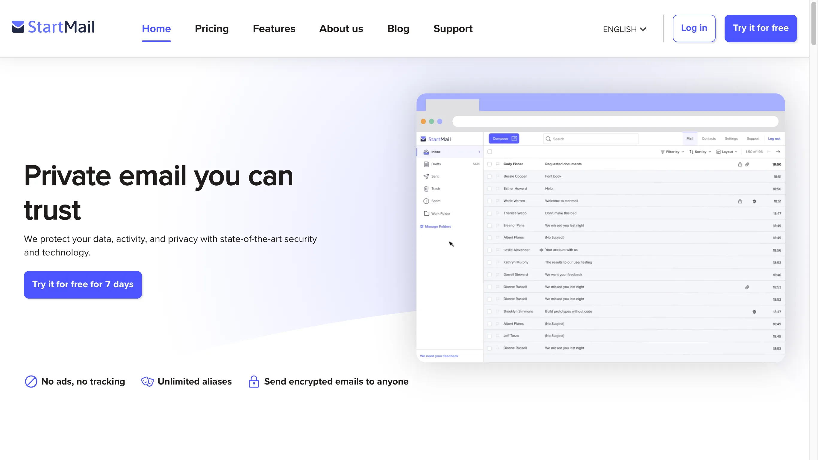 Startmail คือบริการอีเมล แหล่งปิด