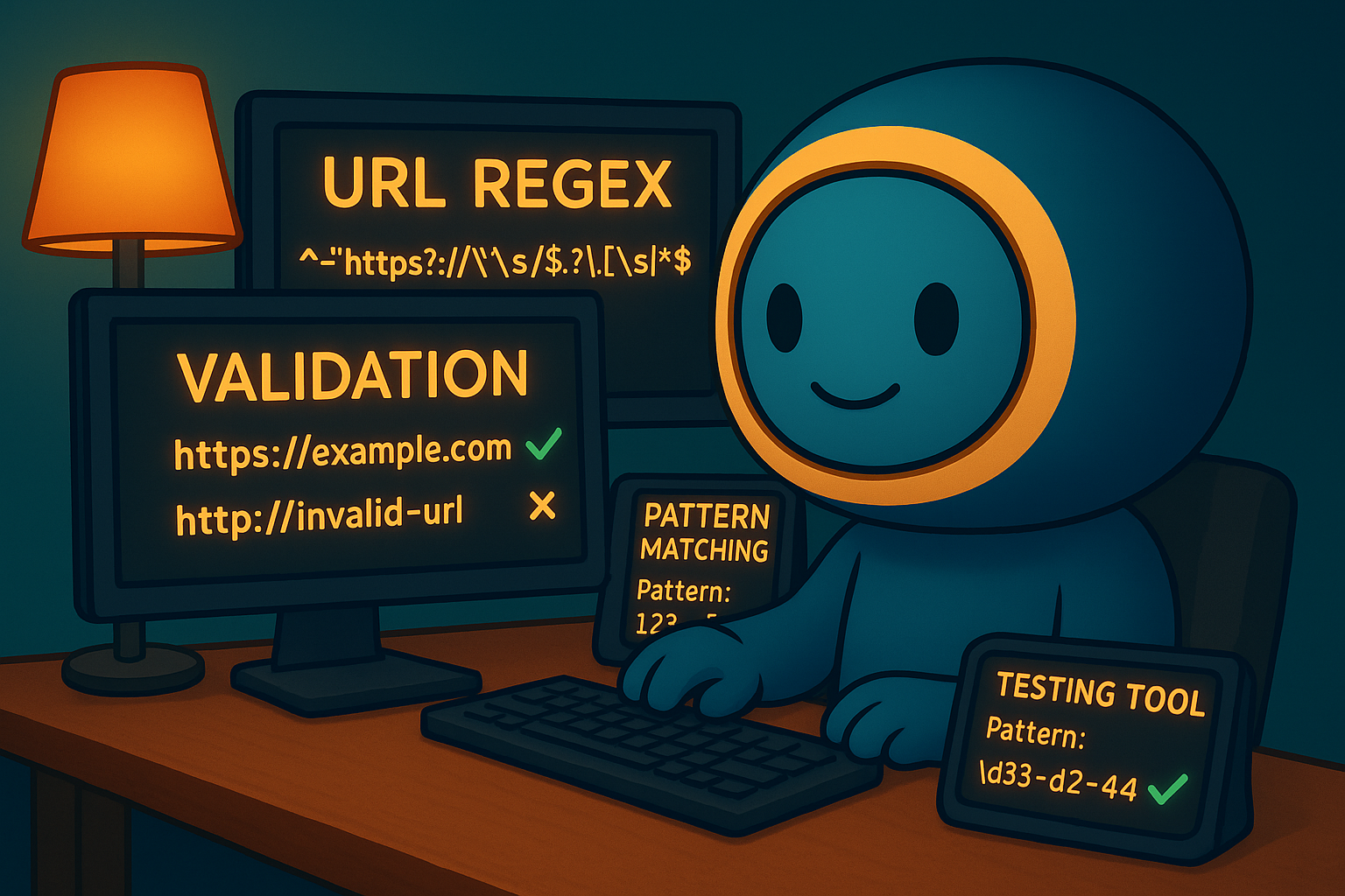URL regex validation illustration