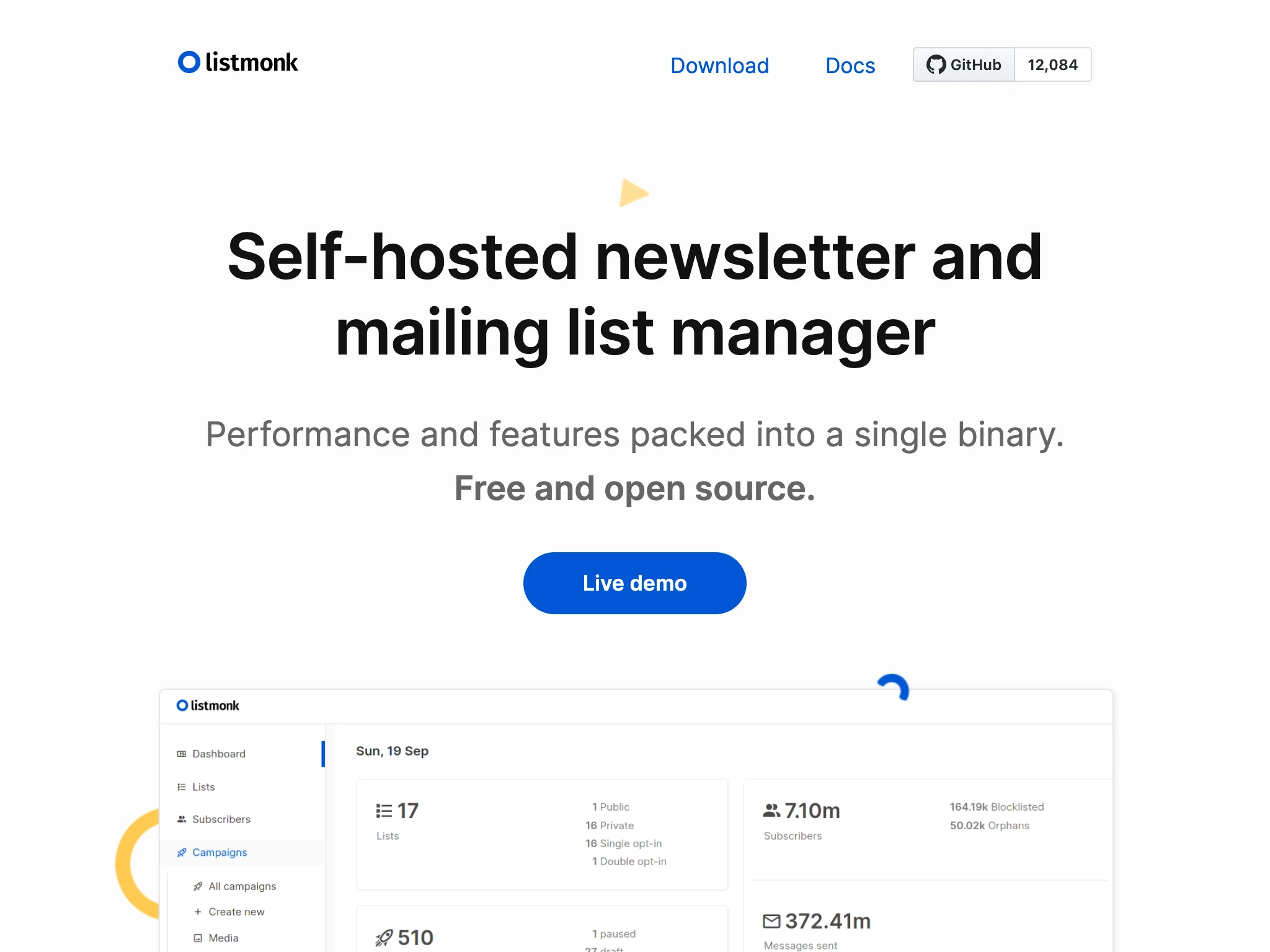 listmonk is an open-source email server for FreeBSD.